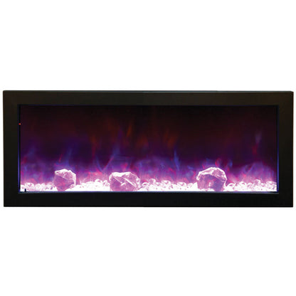 Amantii 50" Panorama Slim Indoor/Outdoor Electric Fireplace BI-50-SLIM-OD