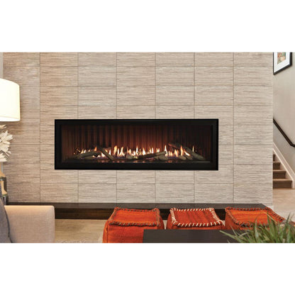 American Hearth 72" Boulevard Direct Vent Linear Fireplace With Remote DVLL72BP90