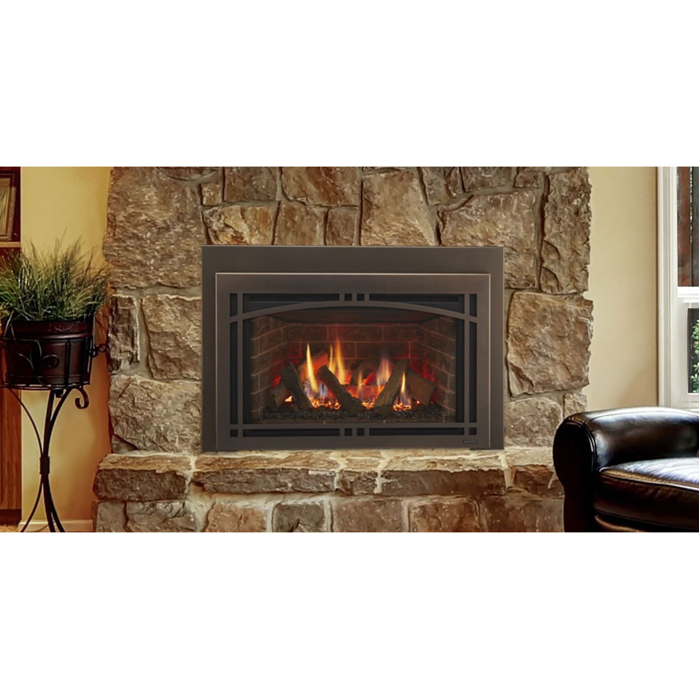 Majestic Ruby Gas Insert with IntelliFire Plus 35" RUBY35I