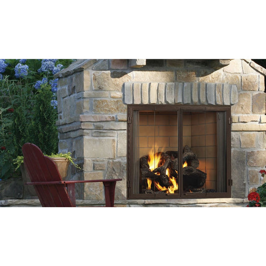 Majestic Castlewood 42" Outdoor Wood Fireplace ODCASTLEWD-42 - Everything Fireplaces