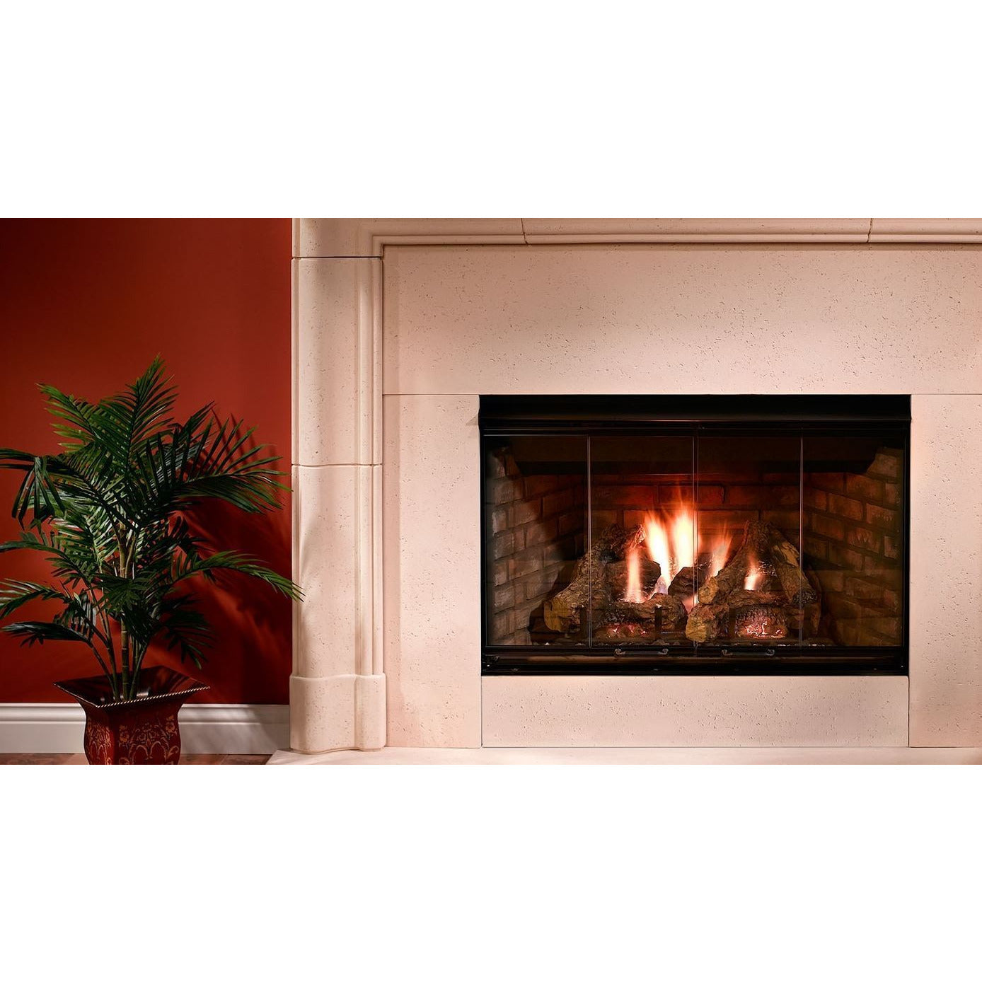 Majestic Reveal 42" Open Hearth Gas Fireplace with IntelliFire RBV4842IT