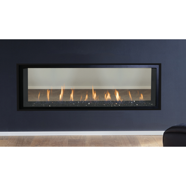 Superior 60" Direct Vent Contemporary Linear Gas Fireplace DRL4060TEN-B