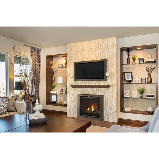 Majestic Meridian 36" Top/Rear Direct Vent Unit with IntelliFire MERID36I - Everything Fireplaces