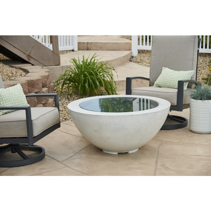 Outdoor Greatroom White Cove 42" Round Gas Fire Pit Bowl CV-30WT