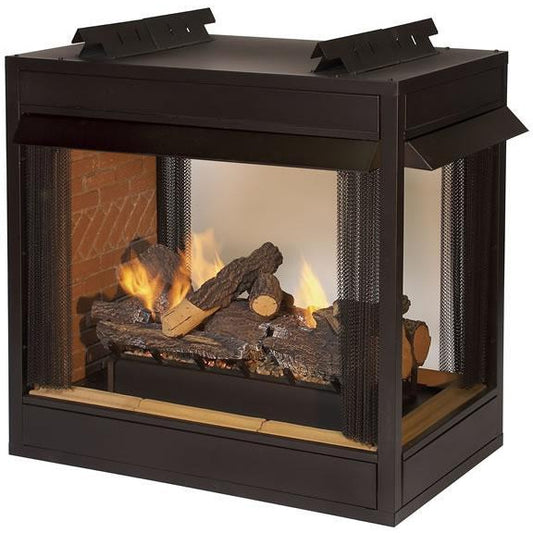 American Hearth 36" Jefferson Premium Vent-Free Peninsula Firebox VFP36PB2E