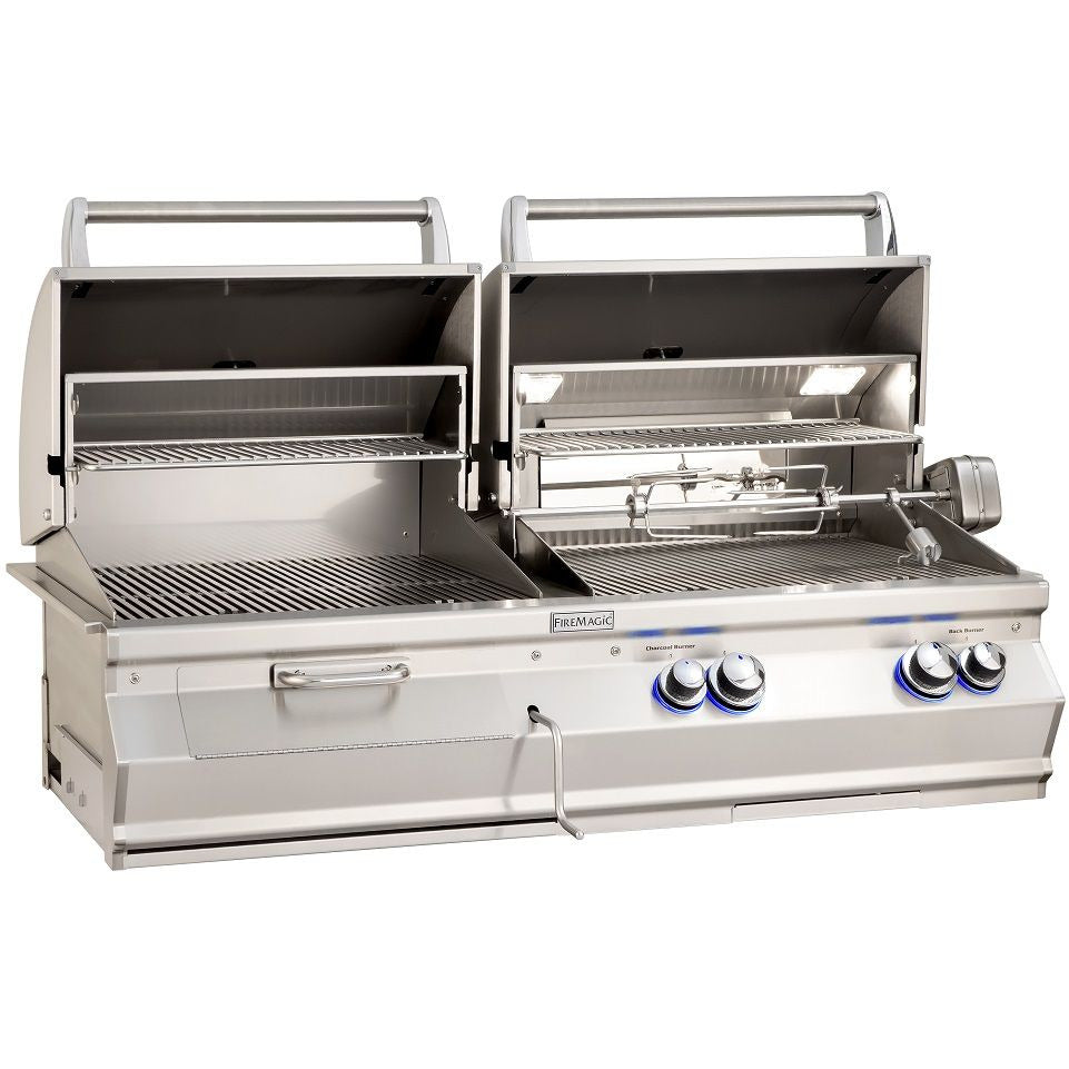 Fire Magic Aurora 52" Built-In Dual Grill with Analog Thermometers A830i