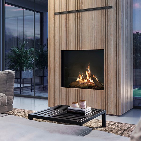 Faber 45" MatriX Series Built-In Front-Facing Gas Fireplace X-FMG3326F