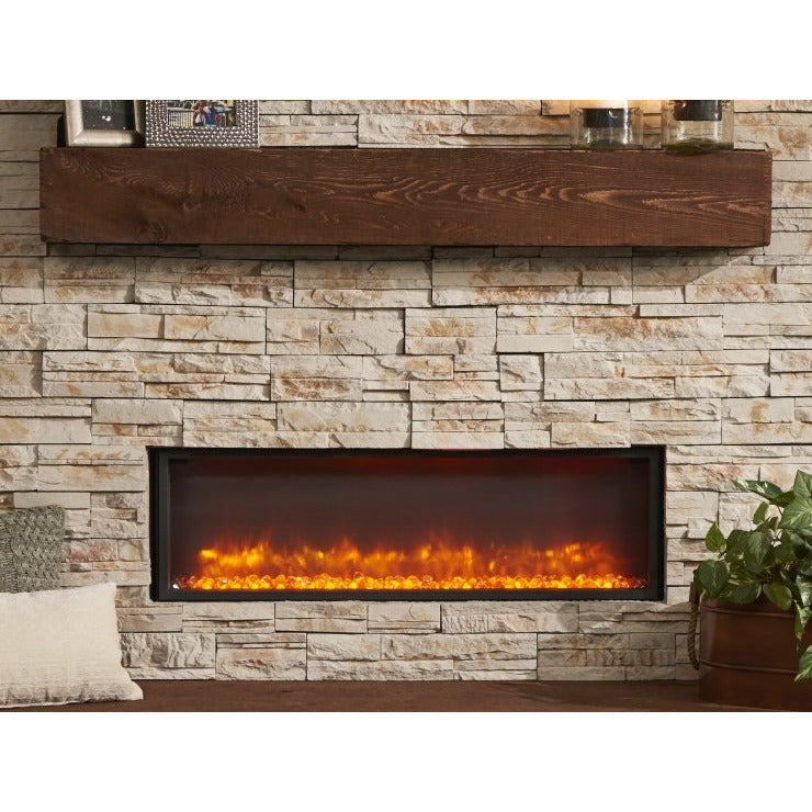 Outdoor Greatroom 64" Gallery Linear Built In Electric Fireplace GBL-64