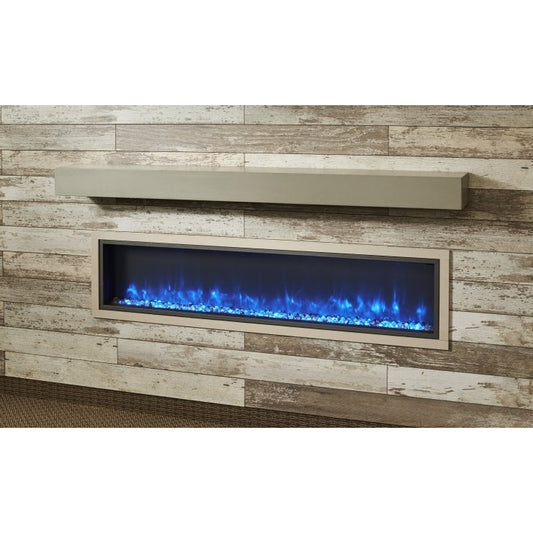 Outdoor Greatroom Non-Combustible Polished Cove Grey Mantel (Mantel Only)