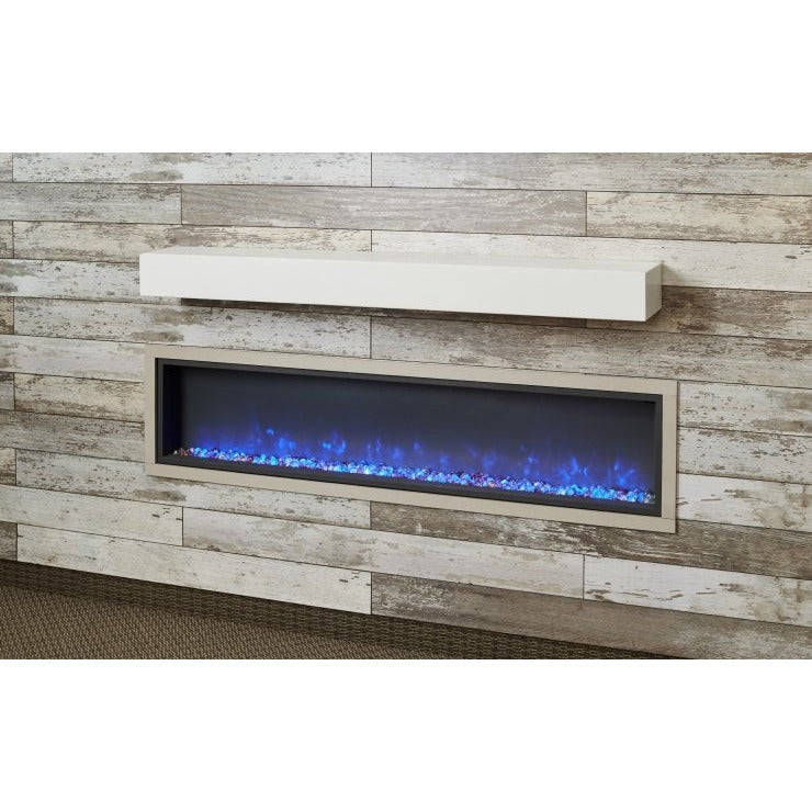 Outdoor Greatroom Non-Combustible Polished White Mantel (Mantel Only)