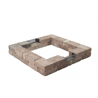 Outdoor Greatroom Bronson Block Square Gas Fire Pit Kit BRON5151-K