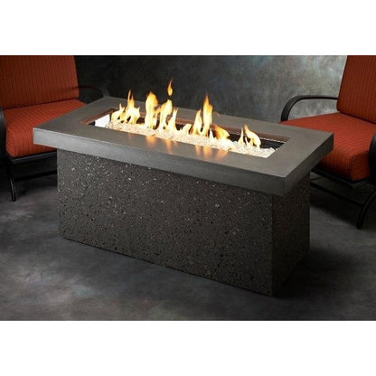 Outdoor Greatroom Grey Key Largo Linear Gas Fire Pit Table KL-1242-MM