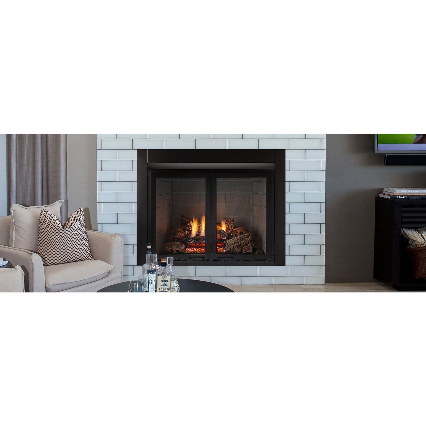 Monessen Lo-Rider 42" Clean Face Gas Firebox LCUF42CR - Everything Fireplaces