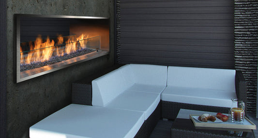 Barbara Jean 36" Linear Outdoor Gas See-Through Fireplace OFP4336S2