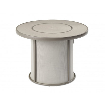Outdoor Greatroom Grey Stonefire Round Gas Fire Pit Table SF-32-GRY-K
